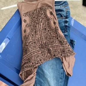 Flowy Brown Tank